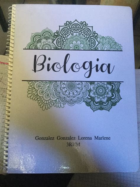 Portada De Biologia Dibujadas BiologÍa En 2020 Portada De Cuaderno