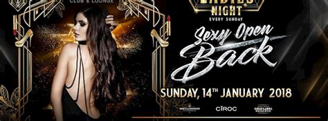 Levels Ladies Night Sexy Open Back L Sunday 14th January 2018