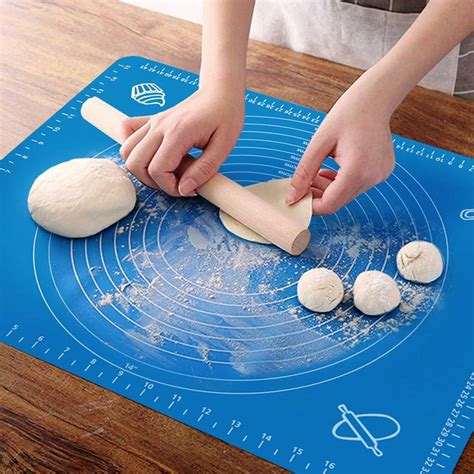 25x17 Silicone Dough Rolling Mat Baking Pastry Pad Sheet Liner Non
