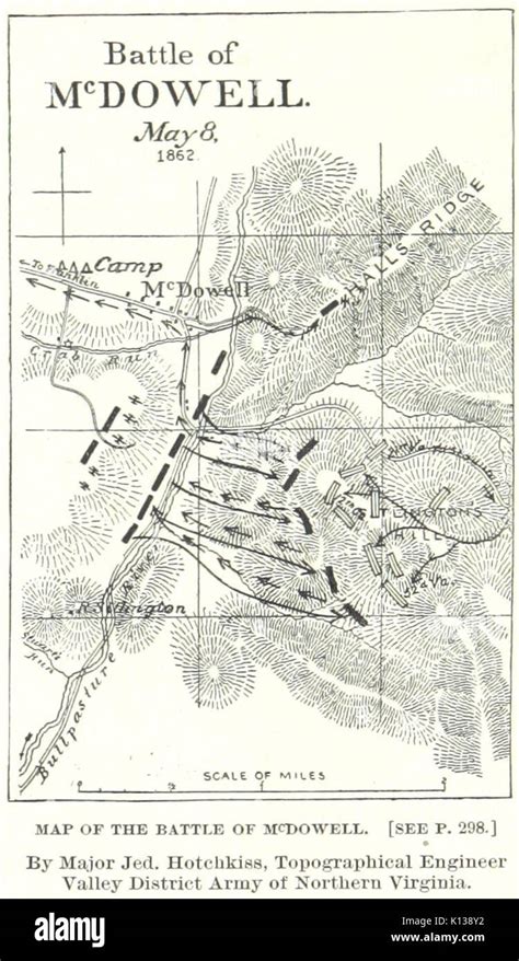 Battle Of Mcdowell Map Stock Photo Alamy