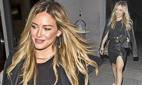 Hilary Duff Shows Off Her Sexy Side As She Enjoys A Late Night Dinner