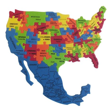 Mapa De Mexico Y Estados Unidos Con Nombres Y Division Politica My Xxx Hot Girl