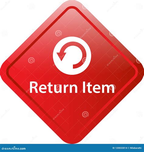 Return Item Icon Button Stock Illustration Illustration Of Business