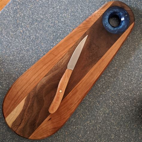Cheese Board And Knife Etsy