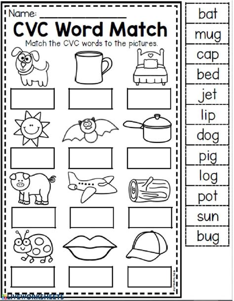 Cvc Words Interactive Worksheet Cvc Words Kindergarten Phonics