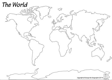 Outline Map Of World In Besttabletfor Me Throughout Word