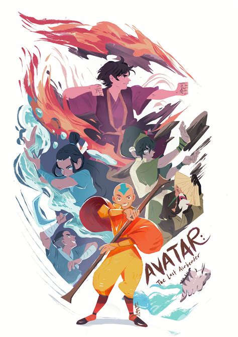 Avatar The Last Airbender Poster V2 Etsy