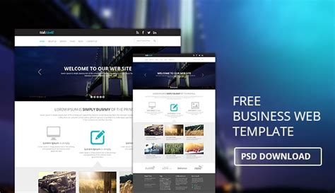 business web template psd css author