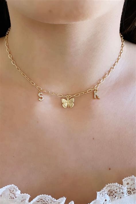 Gold Flutter Butterfly Choker Gold Necklace Gold Etsy Gold Choker