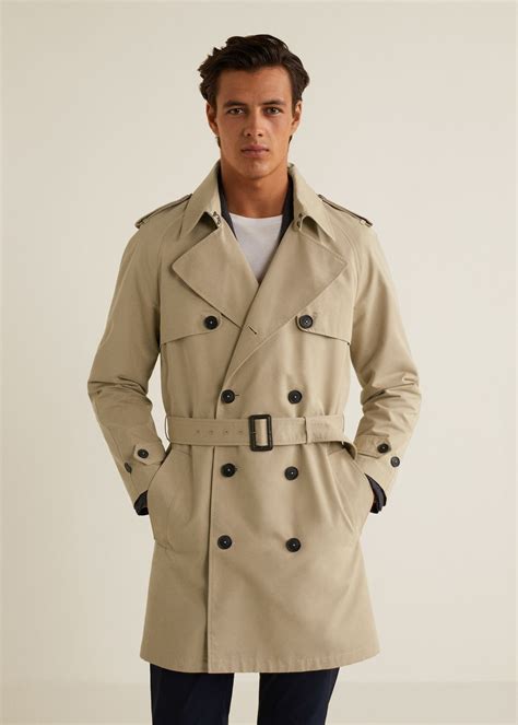 Navy Trench Coat Mens Outfit Prestastyle