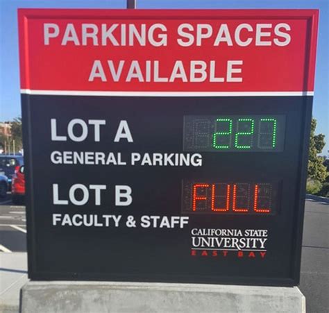 Outdoor Parking Space Available Signs 4 Digit Led Counting Display