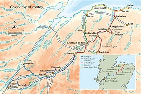 Guide De Randonnées En Anglais Speyside Way With Dava Way And Moray
