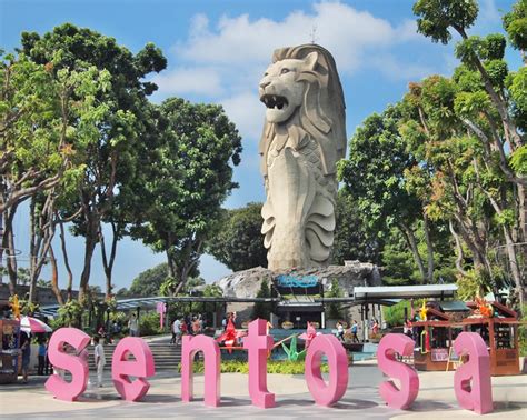 Sentosa Merlion Singapore Singapore Sentosa Island Show And Ticket