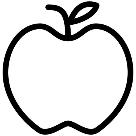 Png Outline Apple Transparent Outline Applepng Images Pluspng