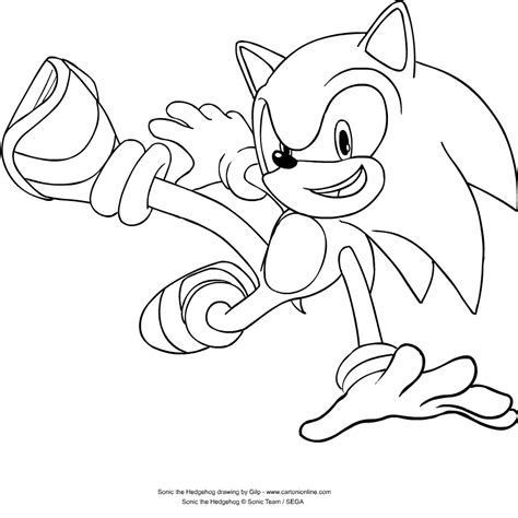 Ausmalbilder 6 Sonic The Hedgehog