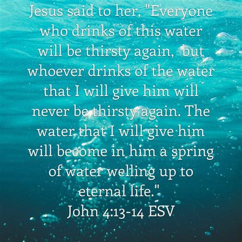 Only Jesus Provides Living Water Soul Satisfaction John 413 14