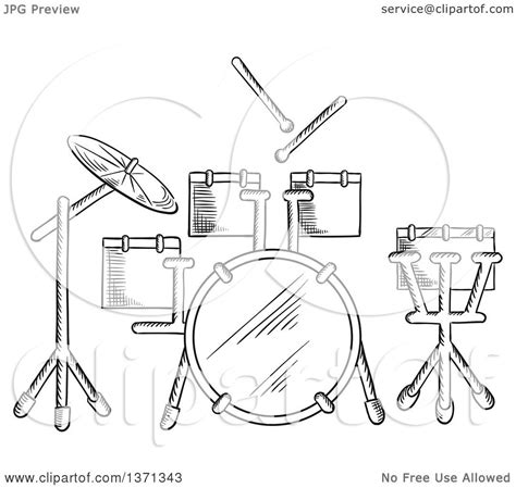 Drum Set Drawing At Getdrawings Free Download
