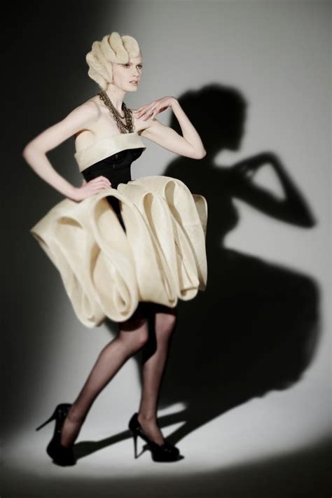 Sculptural Fashion Avant Garde Dress With Soft 3d Folds Artistic