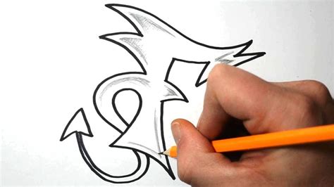 How To Draw Graffiti Letters F Youtube