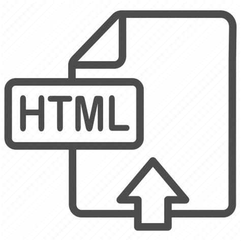 Document File Html Upload Icon Download On Iconfinder