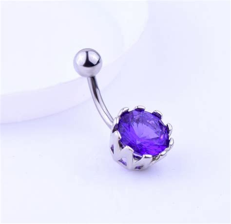 Pcs Mix Colour L Medical Steel Cubic Zircon Cz Sexy Belly Button