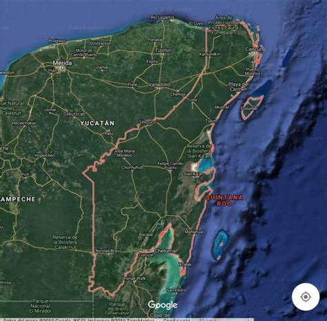Mapa De Quintana Roo Para Colorear Y Con Nombres México Desconocido