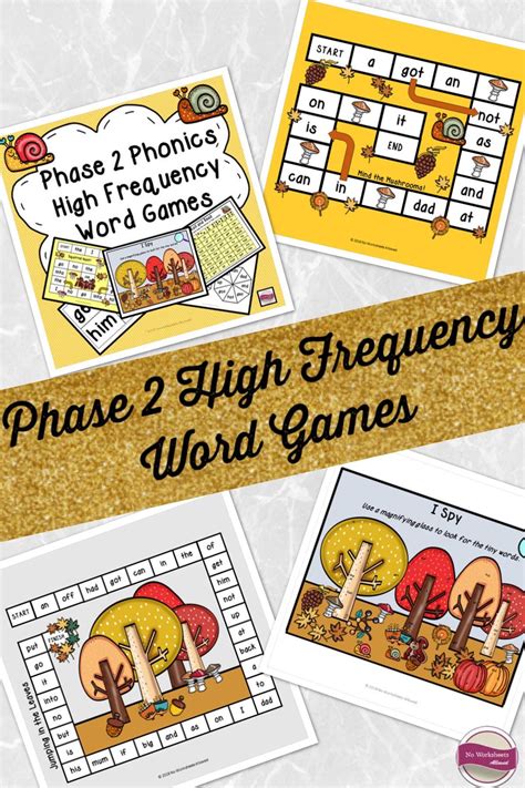 Phase 2 Phonics High Frequency Word Games And Activities Teaching