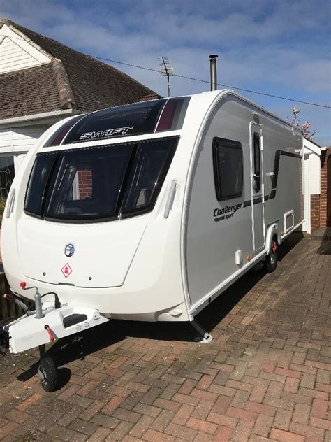 Swift Challenger Sport 584 2014 4 Berth Caravan With Air Awning And Motor Mover In