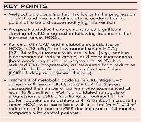 Clinical Evidence That Treatment Of Metabolic Acidosis Slows Current Opinion In Nephrology