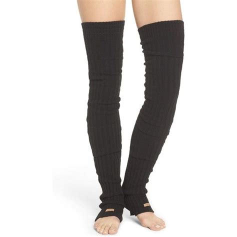 women s toesox leg warmers 245 dkk liked on polyvore featuring intimates hosiery black and