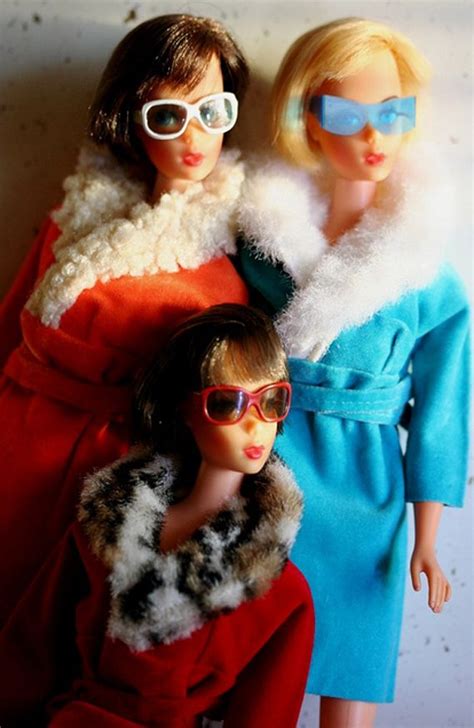 Mod Barbies In Mod Coats From Sears Glamour Group Barbie Barbie
