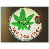 Photos of Marijuana Birthday Cake