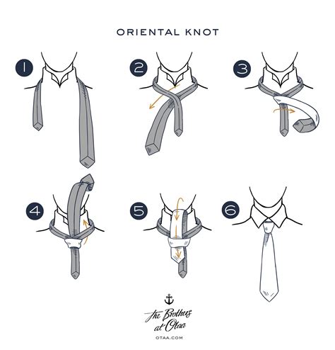 How To Tie An Oriental Knot Tie Knot Tutorial Learn How To Tie A