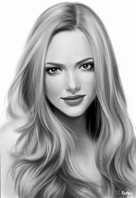 Realistic Beautiful Woman Face Drawing