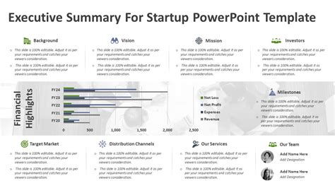 Executive Summary For Startup Powerpoint Template Ppt Templates