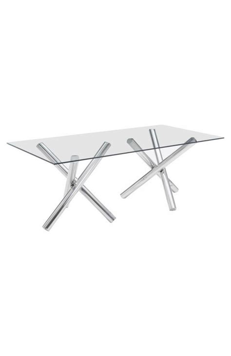 79 Modern Glass And Stainless Steel Desk Conference Table Stainless Steel