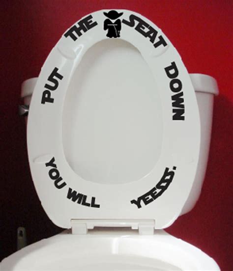 Put The Seat Down Yesssss Toilet Seat Decals Bathroom Kids Etsy Kid