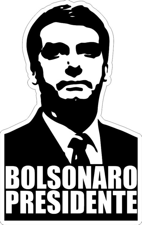 Adesivo Jair Bolsonaro Presidente 2018 Brasil 3 Unidades No Elo7