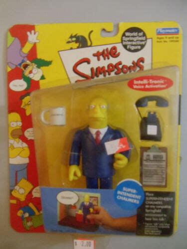 Superintendent Chalmers World Of Springfield Interactive Figure Moc Simpsons Ebay