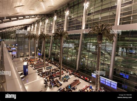 Interior Of The New Hamad International Airport In Doha Stock Photo Alamy