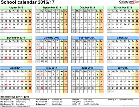 Download free calendars and templates professionally designed by vertex42, including printable, blank, school, monthly, and yearly calendars. School calendars 2016/17 UK - free printable Word templates