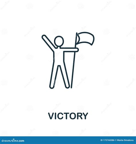 Victory Icon From Success Collection Simple Line Element Victory