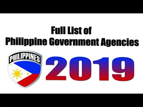 Under the current legislation, all political parties (termed political associations) must be registered under the societies act. Philippine Government Agencies 2019 - YouTube