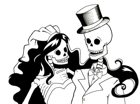Skeleton Bride And Groom By Sareidia On Deviantart Bride And Groom