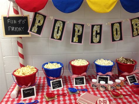 Pop Corn Bar Popcorn Bar Food Presentation Candy Bar Friday Parties