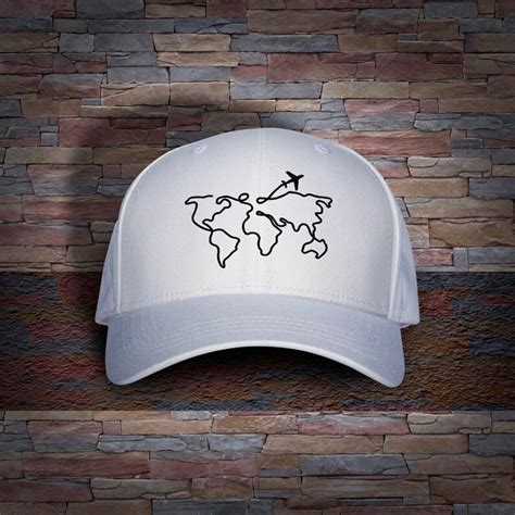 Simple World Map Silhouette World Countries Map Airplane Etsy