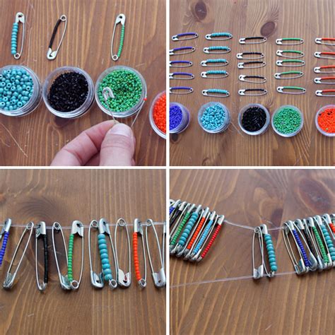 Wonderful Diy Beaded Safety Pin Jewelry