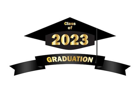 Clase Fuera De 2023 Concepto De Educación Gorra De Graduación 2023