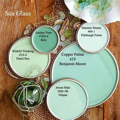 Sea Glass Green Paint Glass Designs