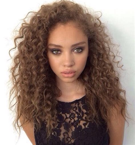 Black Dress Curly Hair Green Eyes Light Skin Long Hair Image